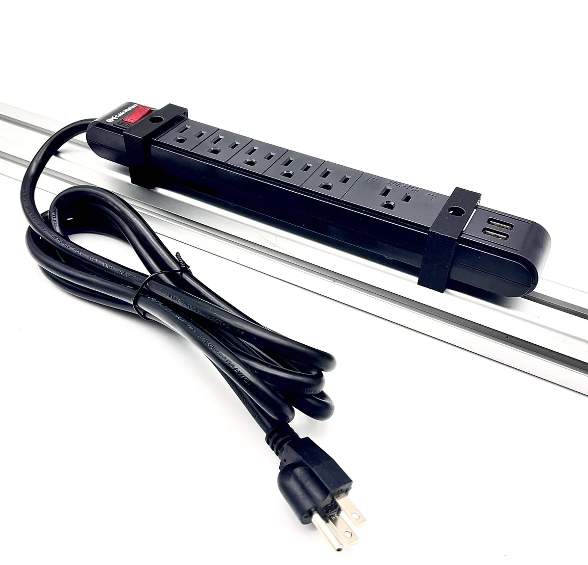 6 Outlet Sim Rig Mounted Power Strip