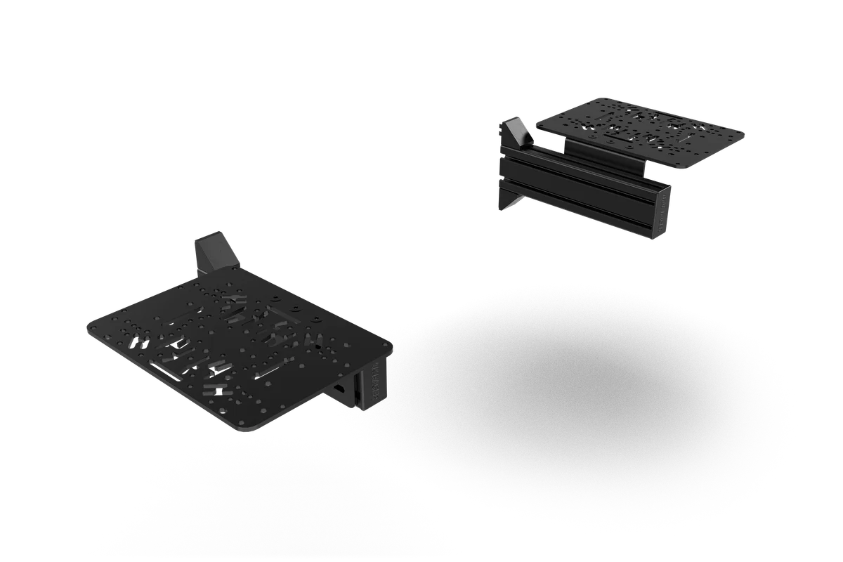 Flight Sim Control Mounts with 2 Side Supports for all Aluminum Cockpits