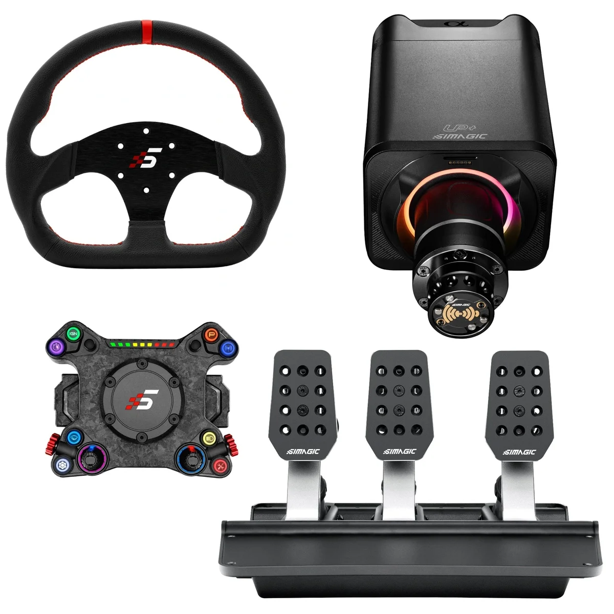 Simagic Alpha EVO Sport + P500 with C-P500 + NEO X HUB + P-325D Bundle