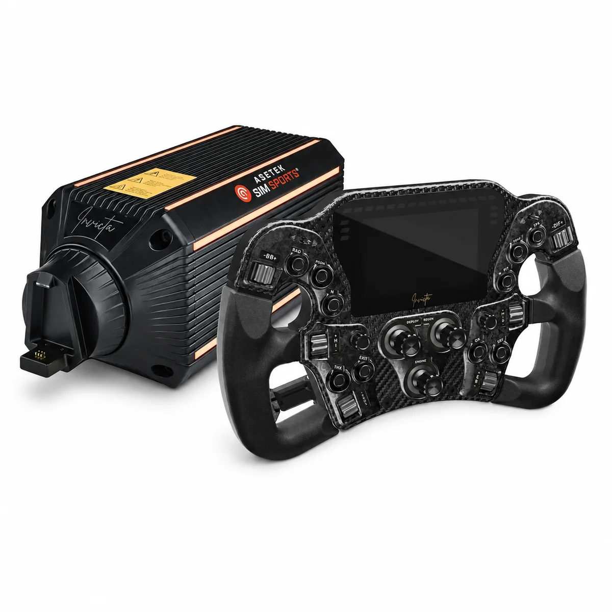 Asetek SimSports Invicta 27Nm Wheel Base + Invicta Formula Wheel Bundle