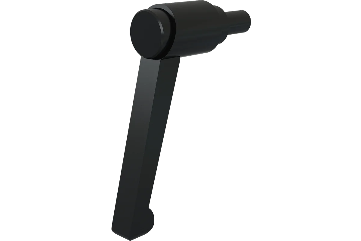 Set of 2 8mm Screw with Black Aluminium Handle