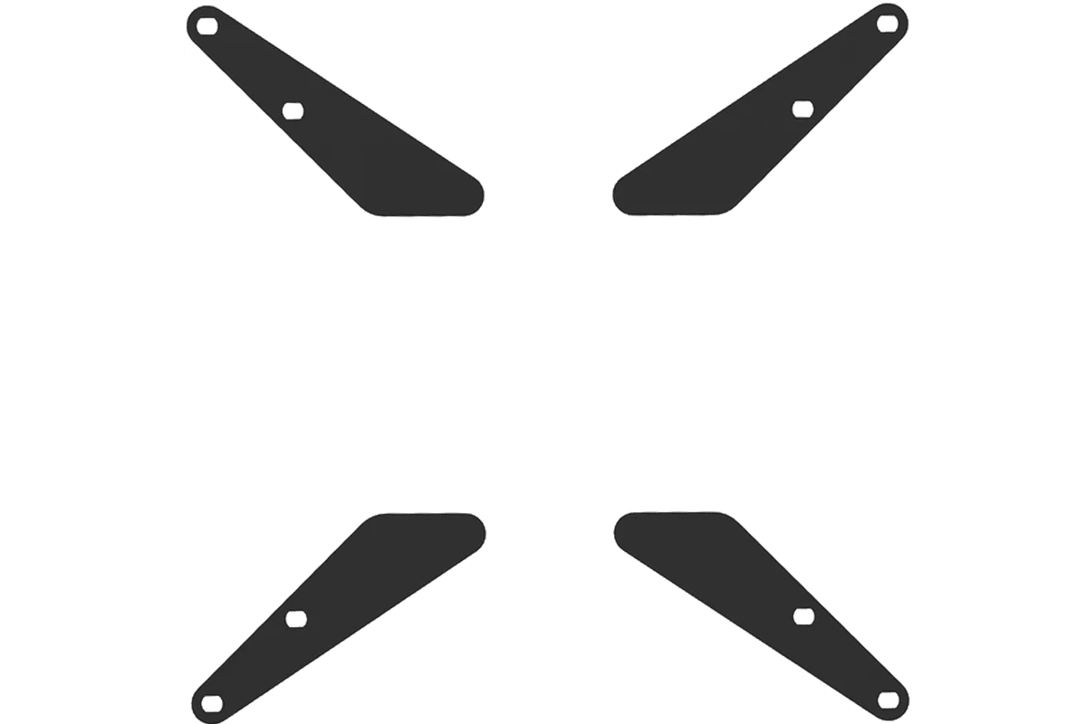 Set of 3 Monitor Stand Brackets for TVs/Large Monitors