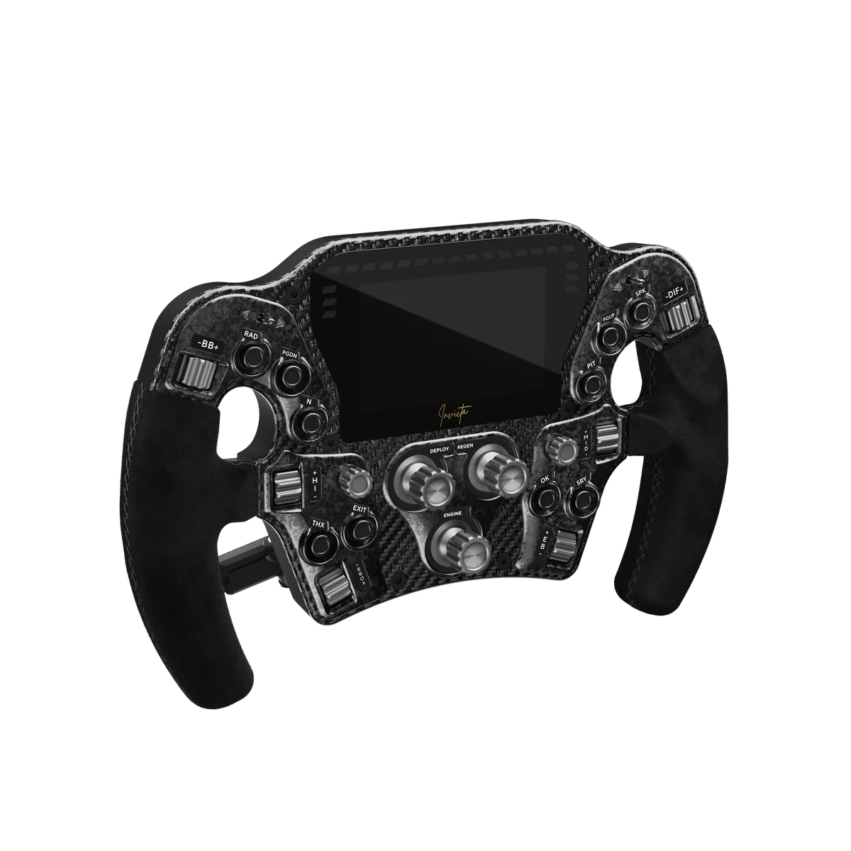 Asetek Invicta™ Formula Button Box (Suede Carbon Gray/Black)