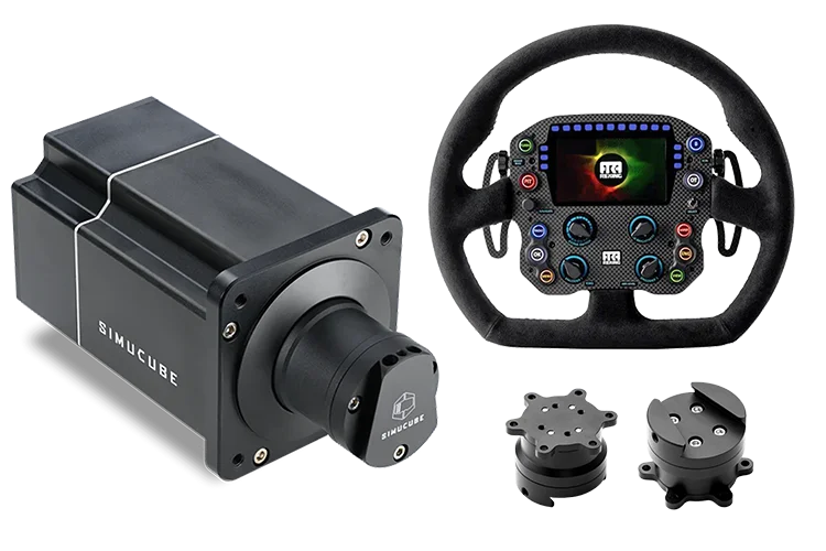 Bundle - Simucube 2 Pro R2 Wheelbase and Rexing Carbon Fiber GT Steering Wheel for PC