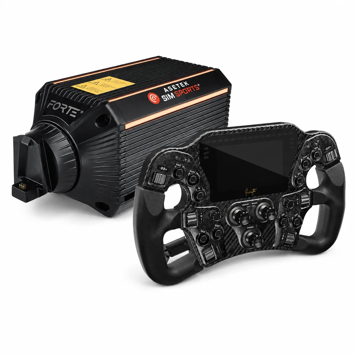 Asetek SimSports Forte 18Nm Wheel Base + Invicta Formula Wheel Bundle