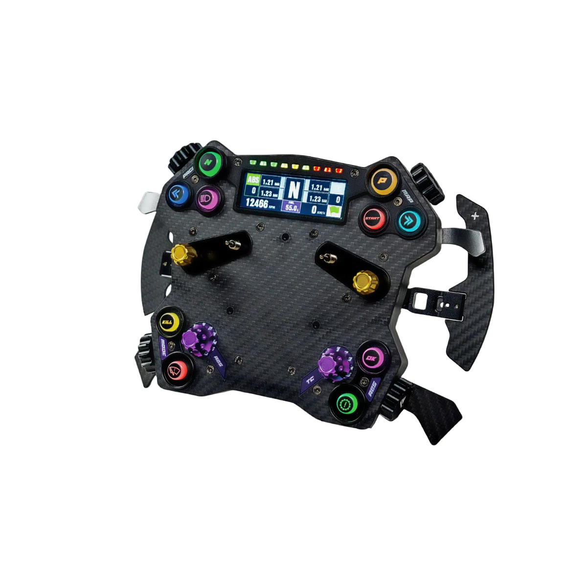 Conspit H.AO Hub – Full Carbon Fiber Race Hub with Display and RGB Controls