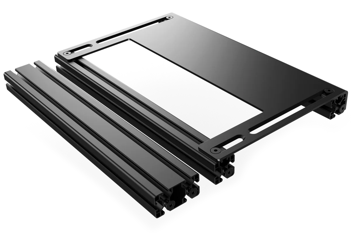 Universal Aluminium Profile Pedal Mount with Heel Plate