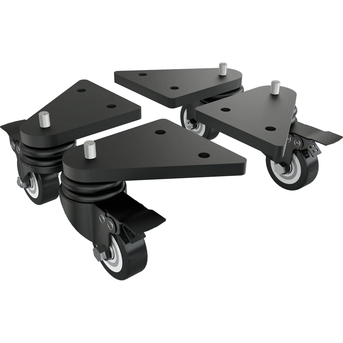 Trak Racer Castors with brakes and mounting brackets