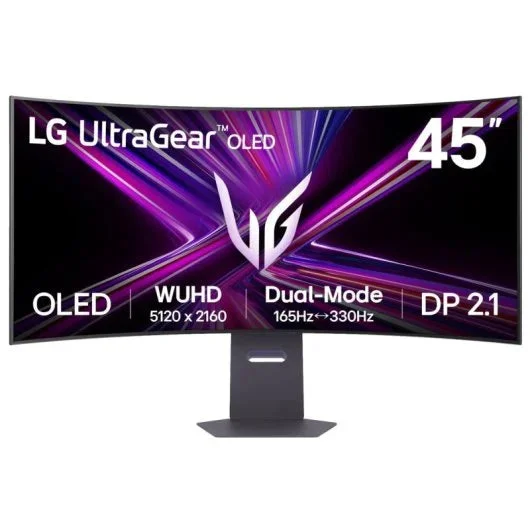 LG UltraGear OLED 45" 5K2K 330Hz G-Sync Curved Gaming Monitor