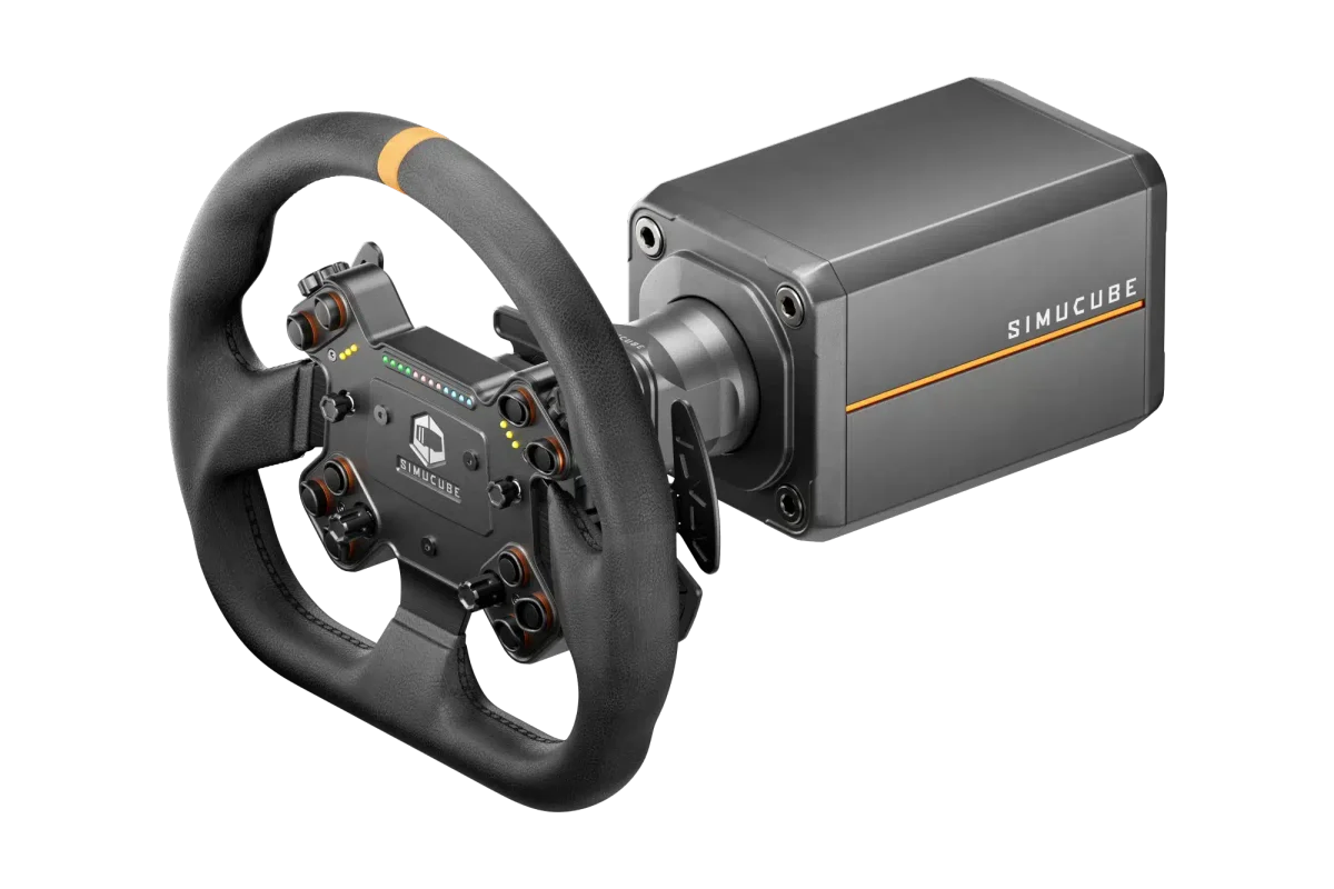 Simucube Valo Leather x Simucube 3 Wheelbase