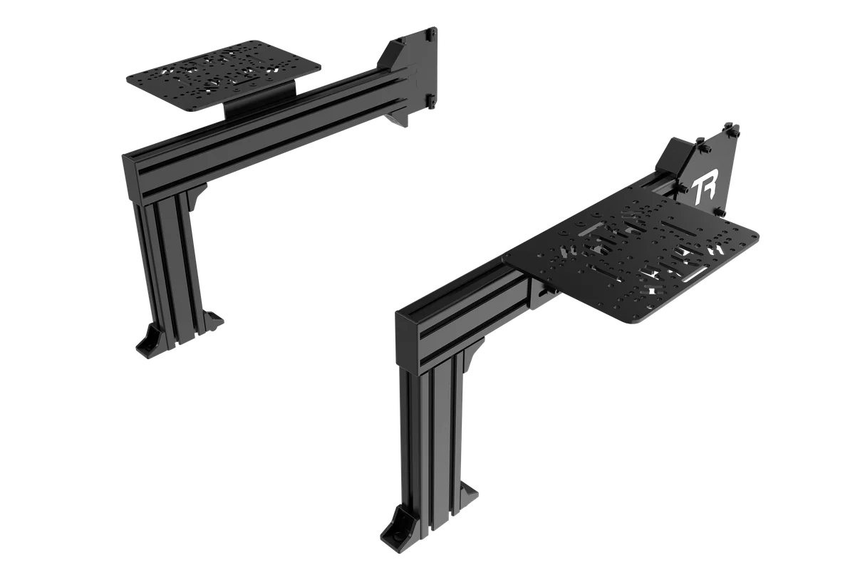 Flight Sim Control Mounts with 2 Side Supports for all Aluminum Cockpits