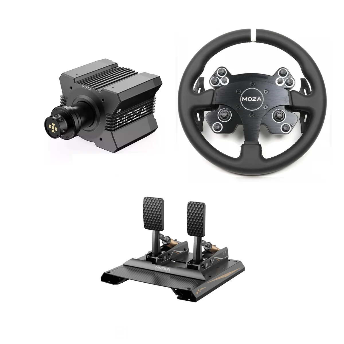 Moza R12 + CS V2P + CRP2 Bundle