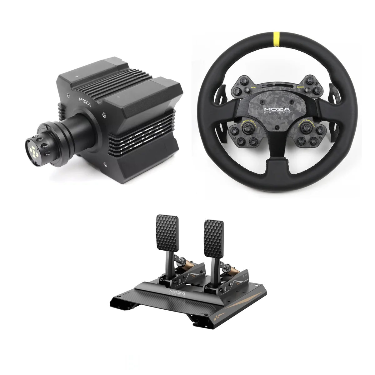 Moza R9 + RS V2 + CRP2 Bundle