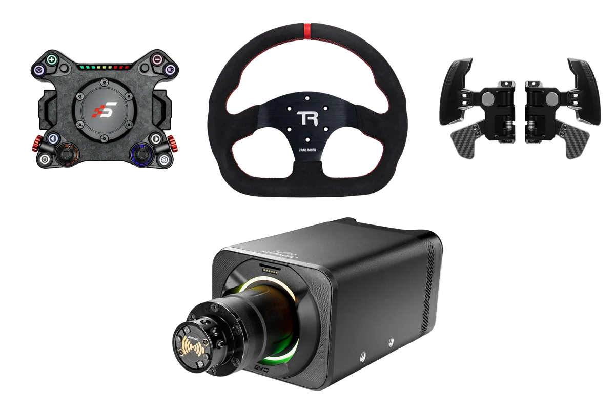 Simagic Alpha EVO Pro 18Nm Wheel Base, NEO X Hub & 2 Paddle Shifter Module Bundle