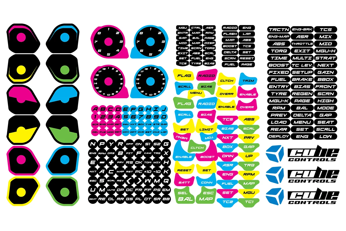 Cube Controls Custom Stickers