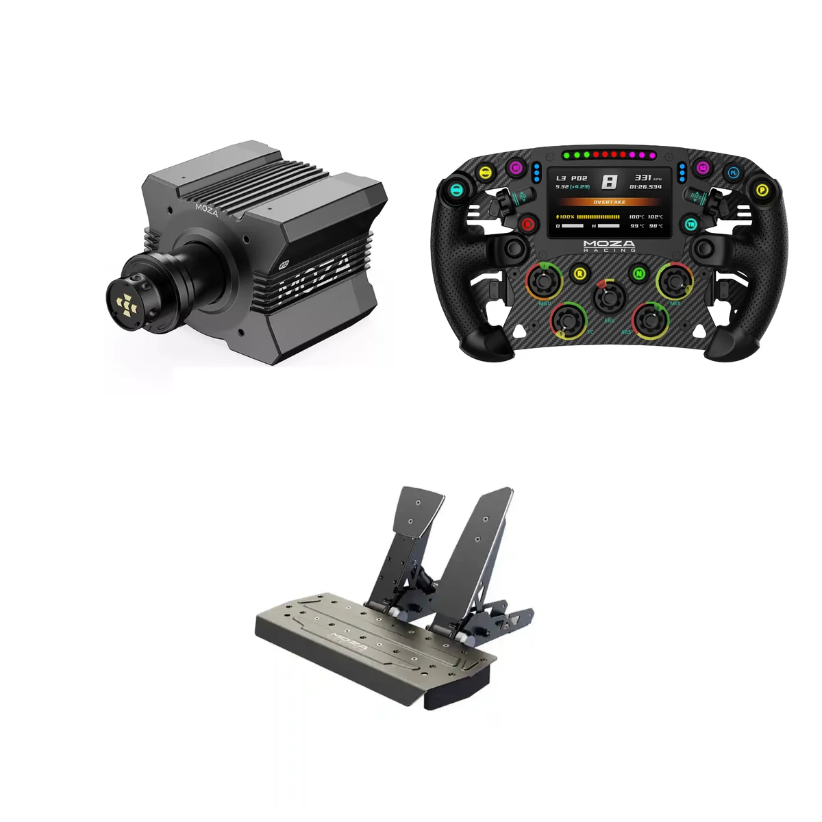 Moza R12 + FSR2 + SR-P Bundle