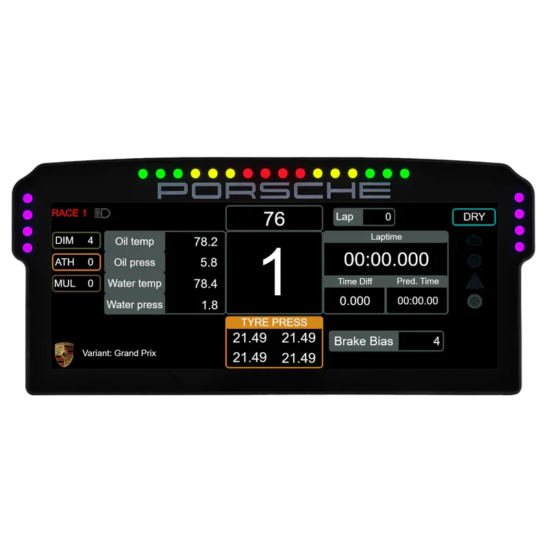 Porsche 911 GT3 Cup Dashboard Display Unit