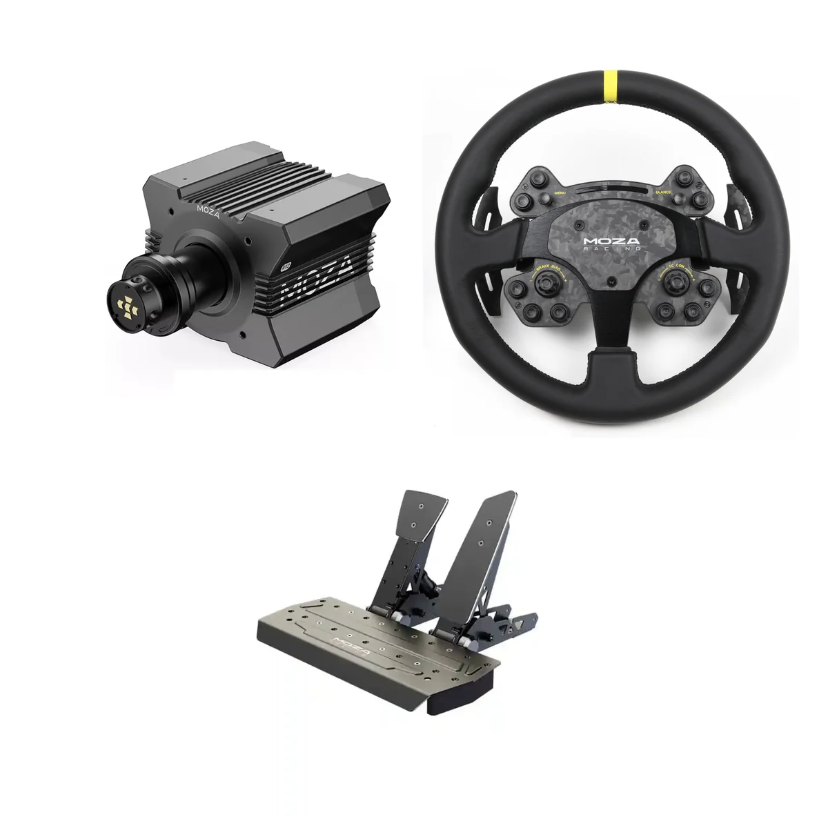 Moza R12 + RS V2 + SR-P Bundle