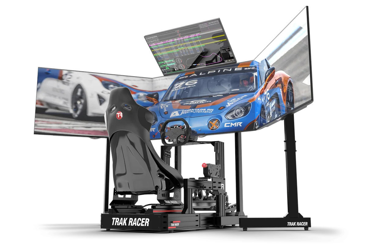 Freestanding Quad (4) Monitor Stand with Extra Leg Supports