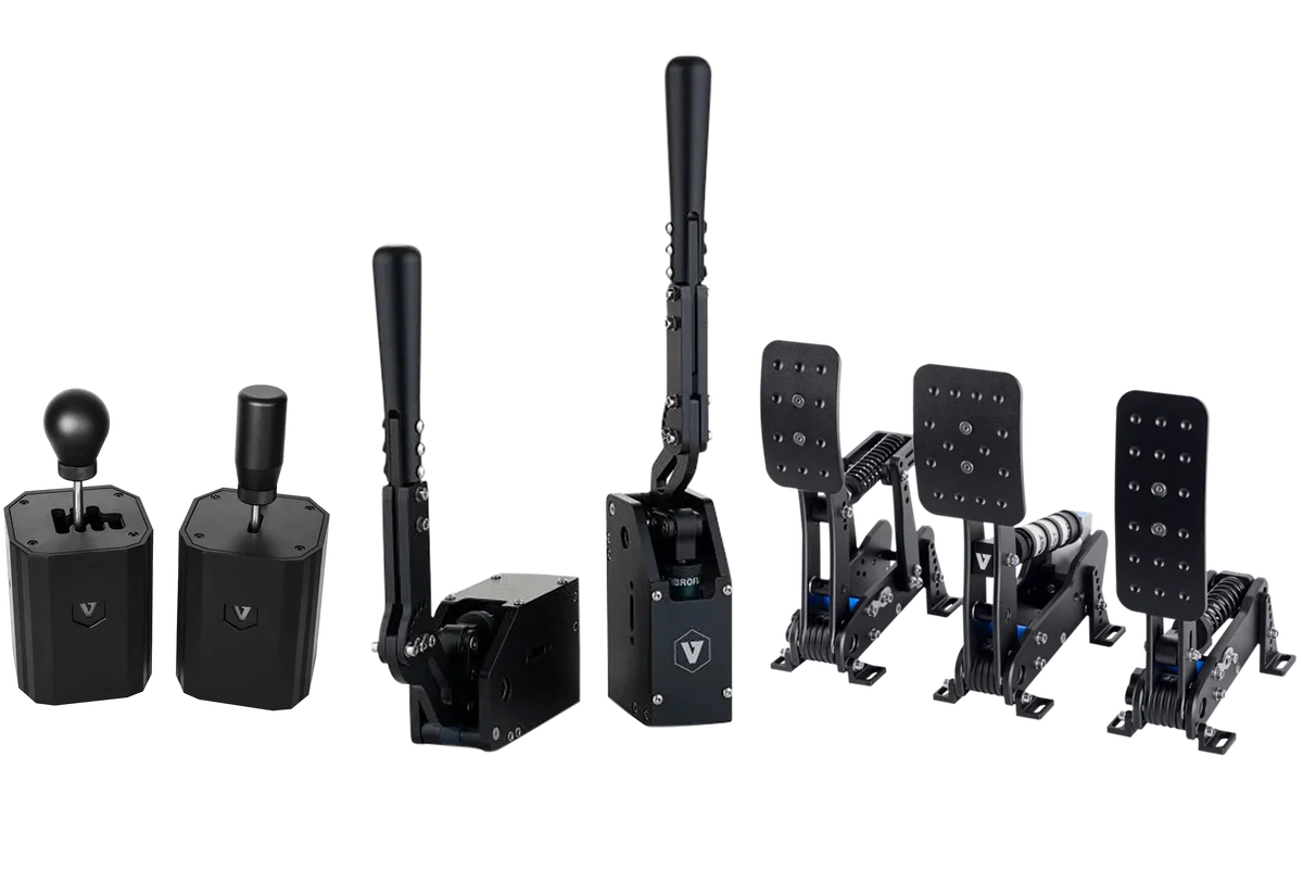 Bundle - VNM 3-Pedal Set, H-Pattern/Sequential Shifter and V1.5 Handbrake