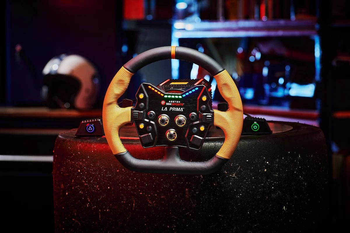 GT Steering Wheel La Prima Asetek SimSports