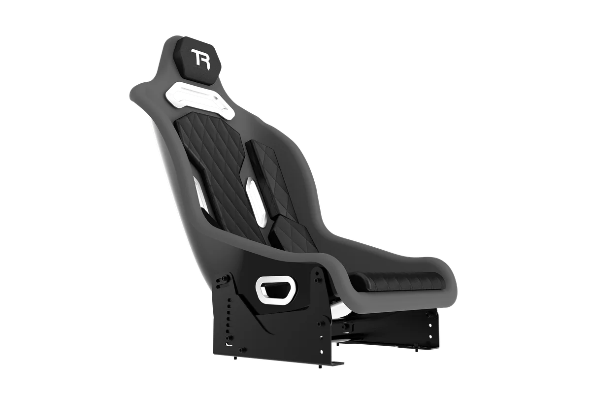 Hybrid Formula & GT Position Fiberglass Seat - Alpine Livery Seat with Brackets