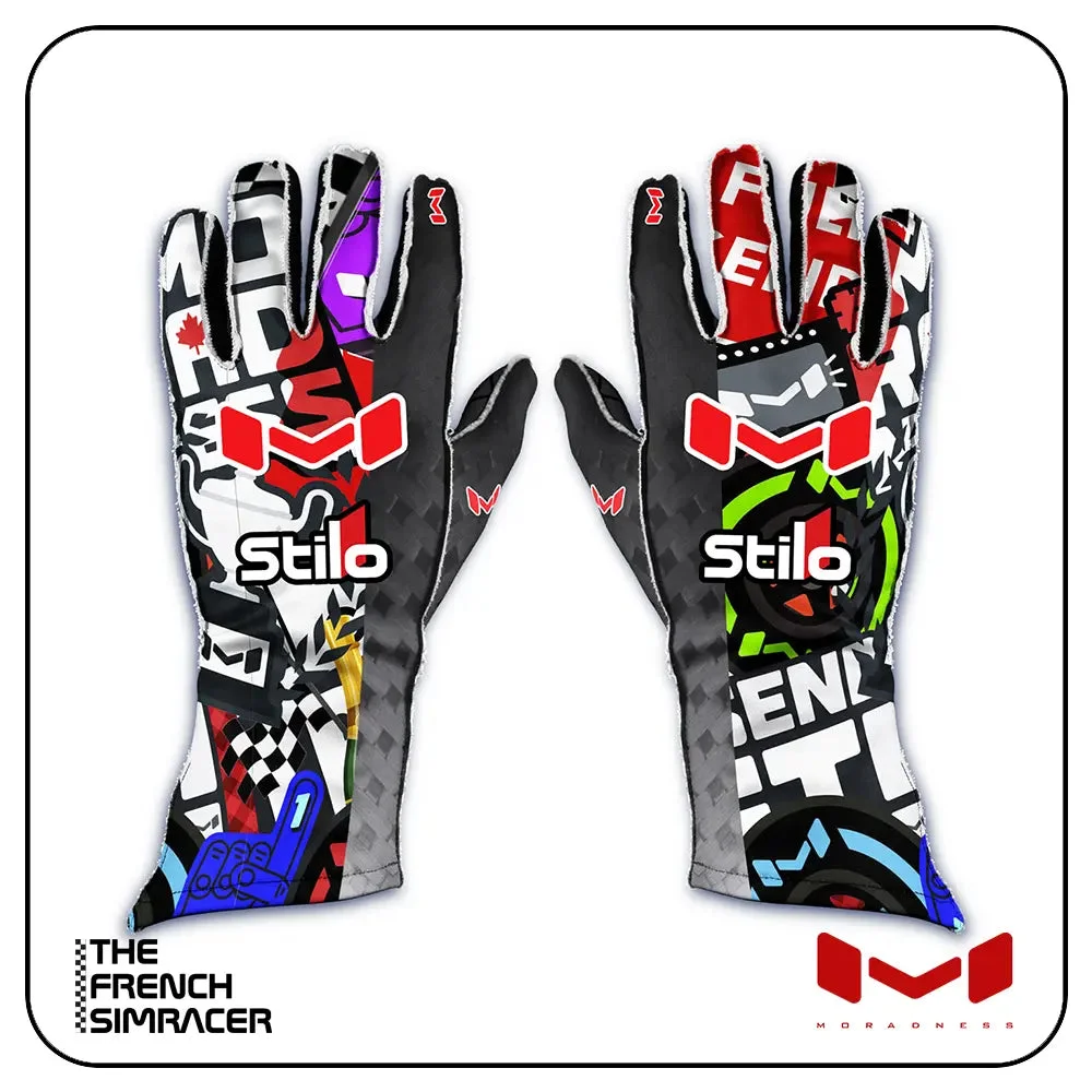 Stickered Up Gloves by Moradness