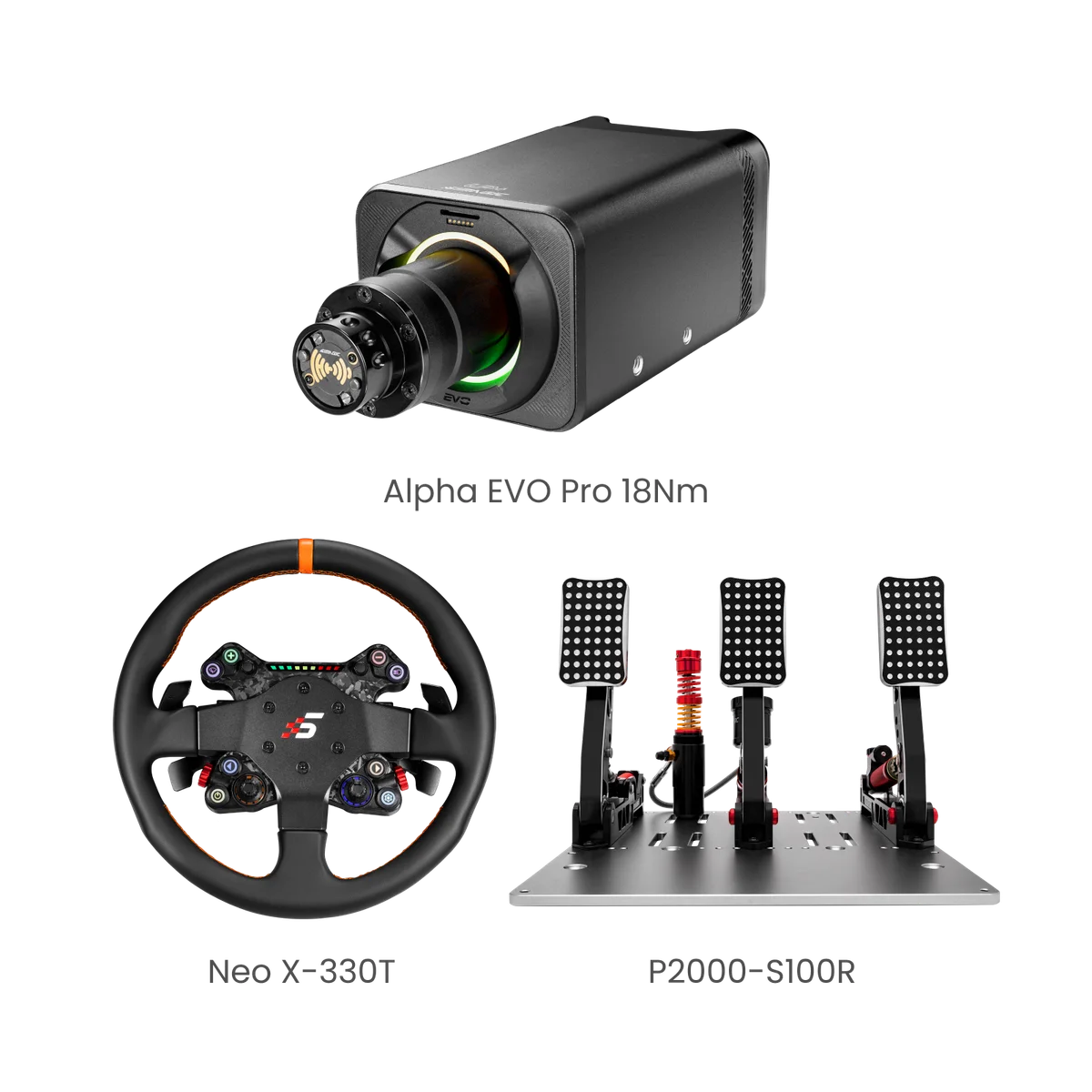 Simagic EVO Sport 18Nm Base 3-Piece Bundle